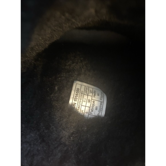 UGG Australia Style Ladies 1016559 Classic Short Black Leather Boots Size 7M - Picture 9 of 14